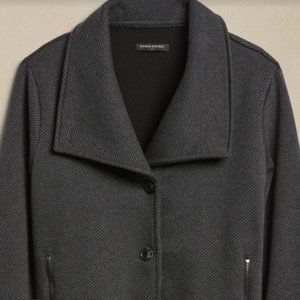 BRUSHED TWILL MOTO JACKET - Like new